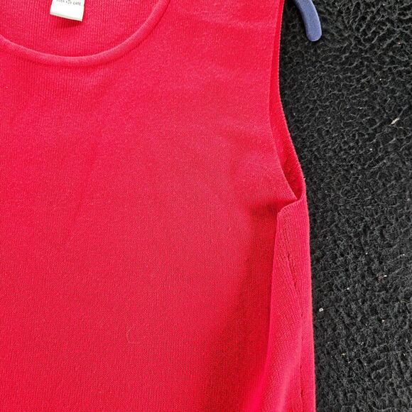 Hampshire Studio Womens Tank Top Red Size Small 100% Cotton Pullover Sleeveless - Picture 11 of 12